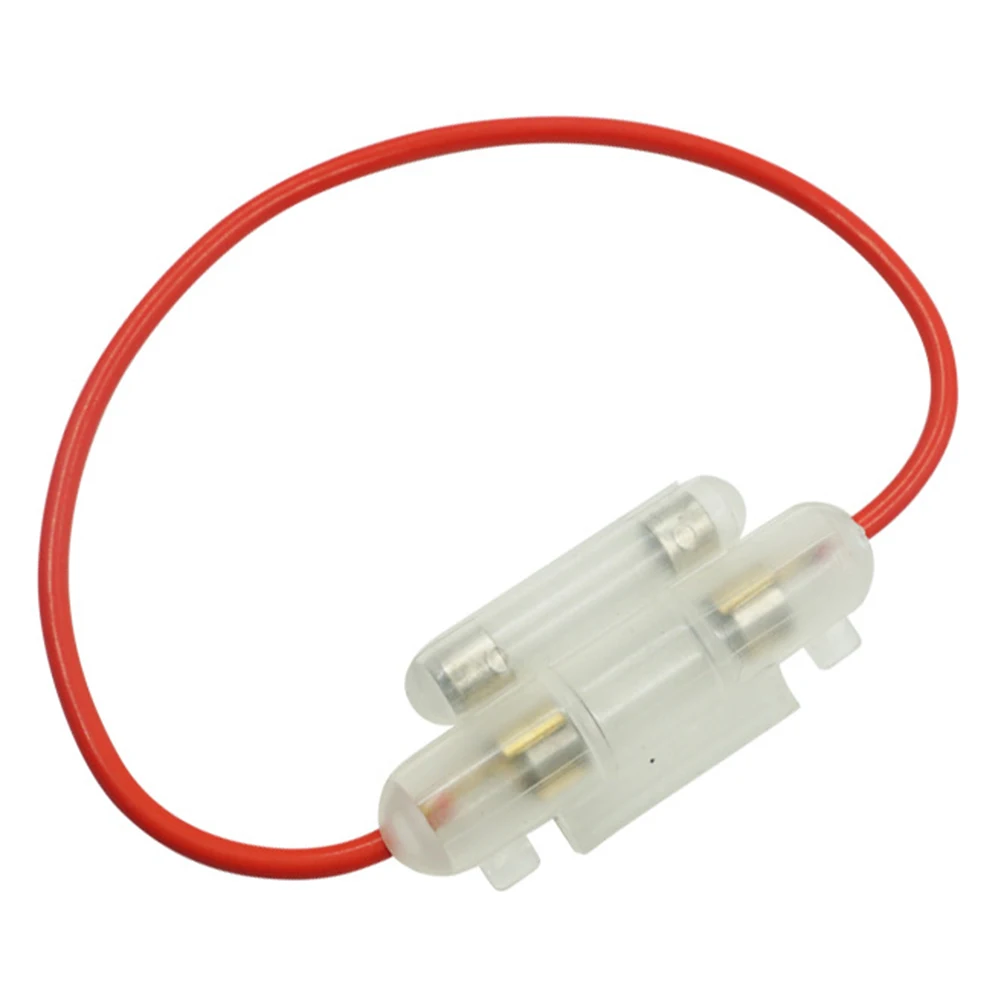 Kotak Sekring garis ganda, kotak skuter Sekring kawat ganda aksesori sepeda motor plastik + Sekring daya logam