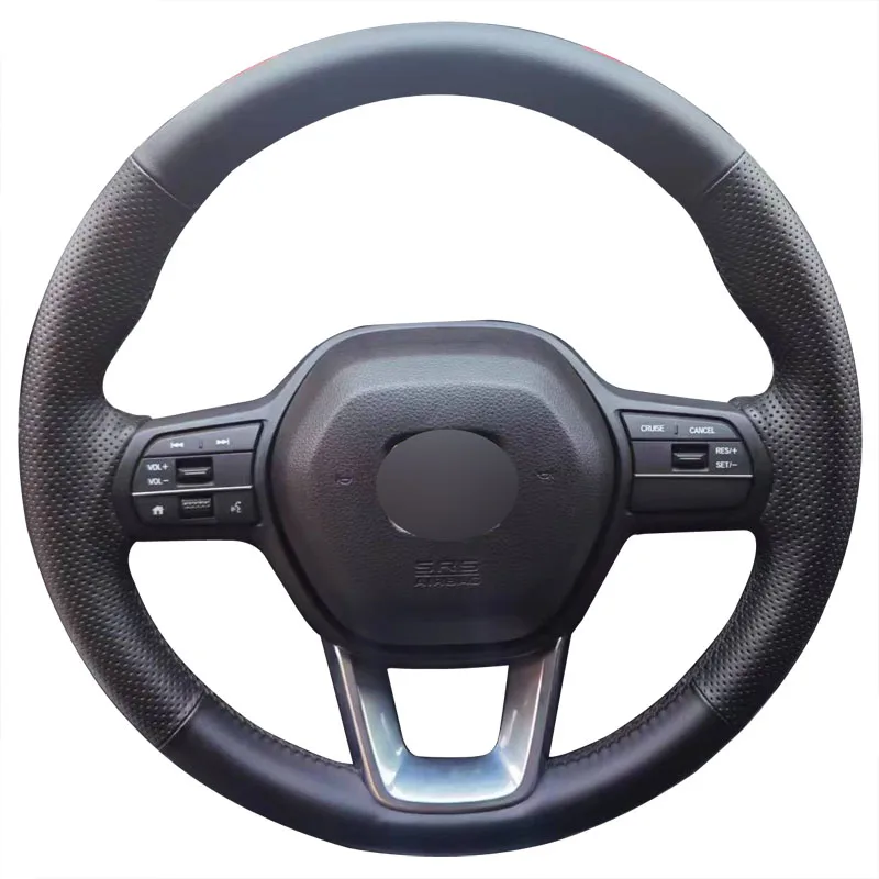 

Hand Sewing Steering Wheel Cover with Leather for Honda 2023 Honda Pilot CR-V Car Accessories