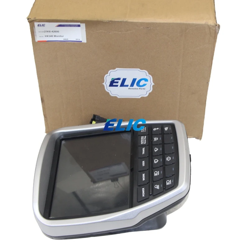 Elic Excavator Monitor Display Panel 21K8-42603 21K8-42601 21K8-42602 21K8-42600 21K8-42500 For Hyundai HX235LCR