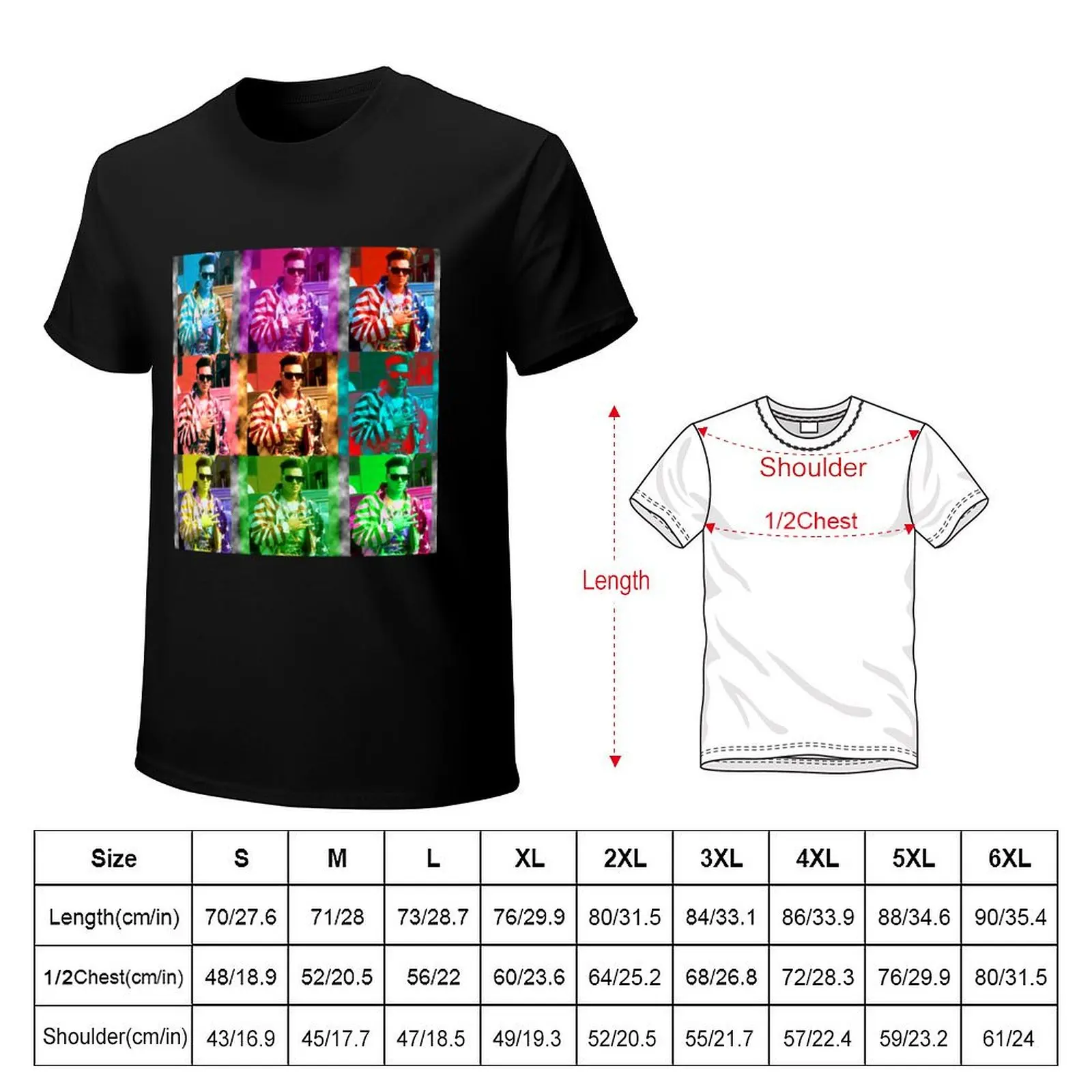 Vanilla Ice Collage T-Shirt Minimalist Graphic Tee Shirt