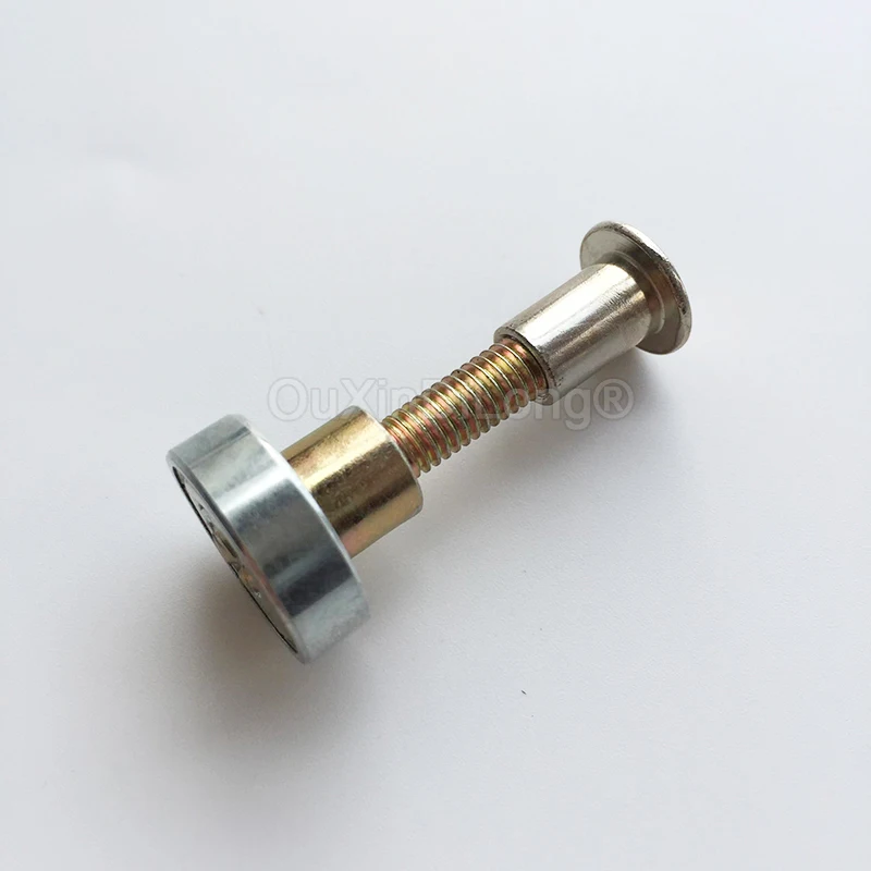 دائم 4 قطعة طاولة طعام معدنية محامل طاولة خشبية دليل السكك الحديدية تحمل رفع الجدول تخطي تحمل بكرات الجدول إصلاح أجزاء + المكسرات #3