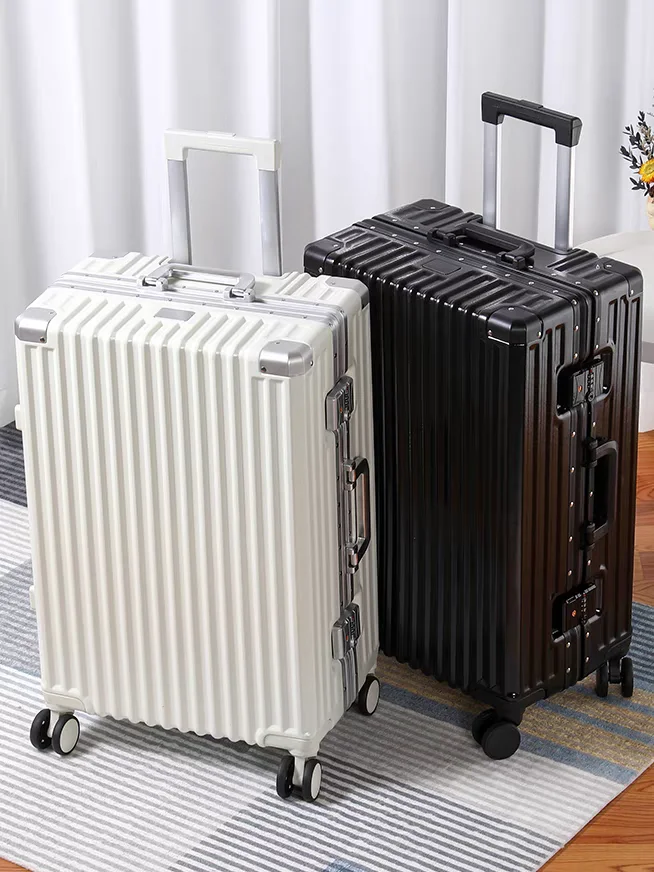 

Large Capaci Aluminum Frame Lage Suitcase 20 Inch Carry-On Student Travel Bag Durable Pull Rod Carry Bag for Travel