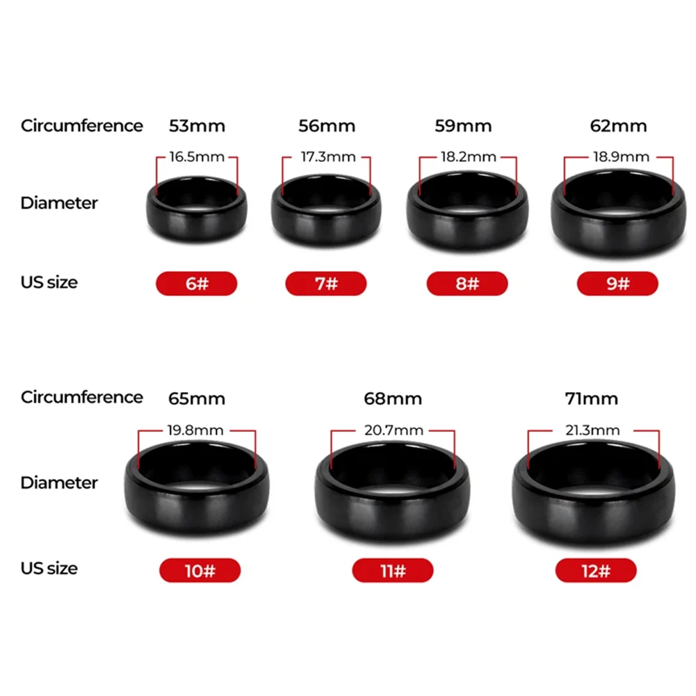 Universal Smart Key Ring For Tesla Model 3 Y 2021-2023 Key Card Fob Replacement Ceramic Smart Ring for Men Women Waterproof