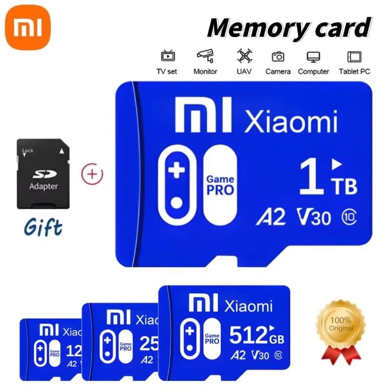 

New Xiaomi 2TB 1TB Micro TF/SD Card Class 10 SD Card 512GB Memory Card 128GB 256GB TF Card Fast Card For Cameras /tablet/Drone