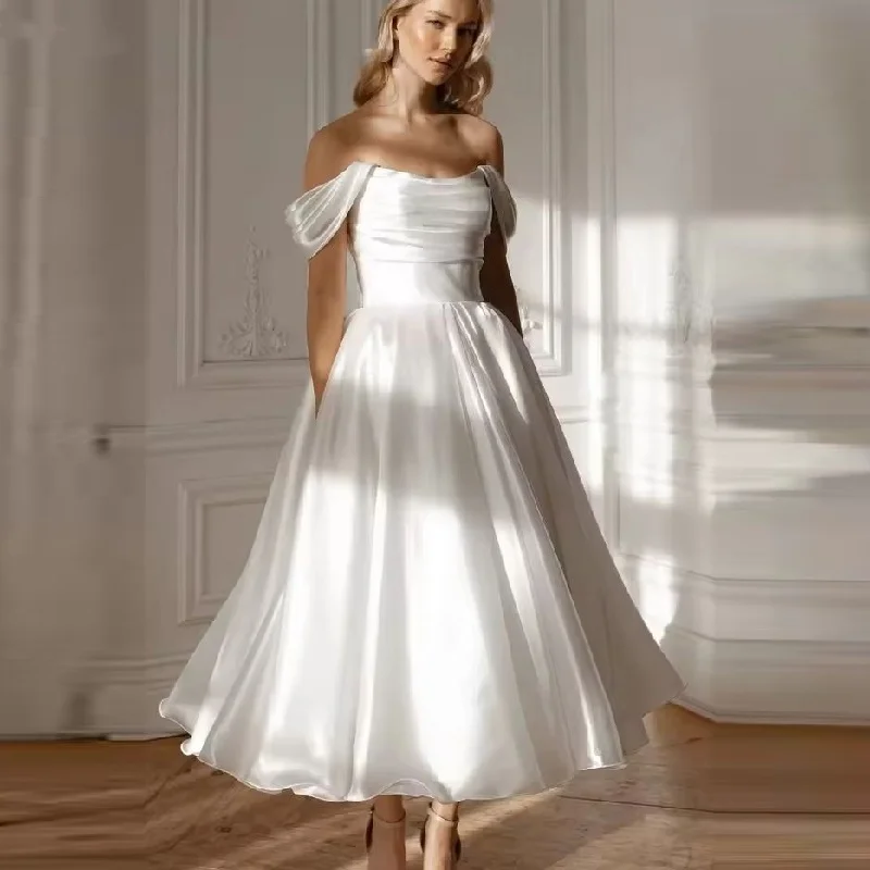 

Wedding Dress Satin Cloth Prom Clothes Custom Made Evening Dresses Woman Elegant Luxury 2025 Dresses for Special Occasions
