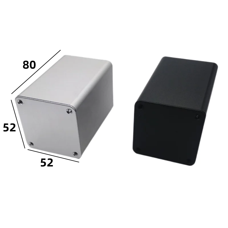Aluminum alloy profile aluminum shell exquisite industrial control square circuit board Boxes 80x52x52mm