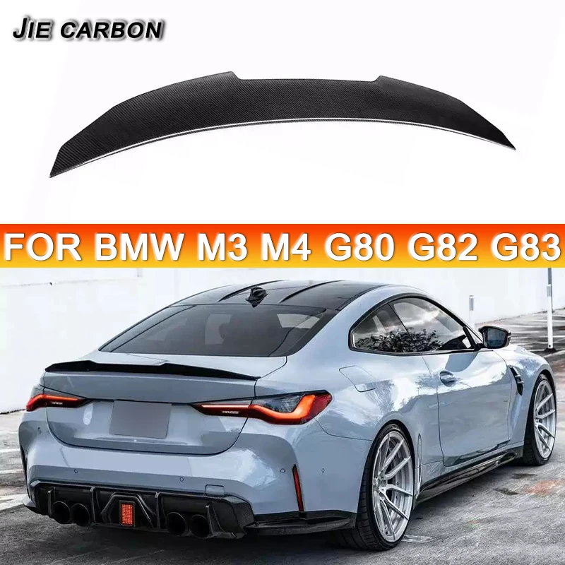 Pemisah Spoiler tutup bagasi belakang sayap ekor serat karbon untuk BMW M3 G80 M4 G82 G83 2021 + aksesori Kit badan gaya GP