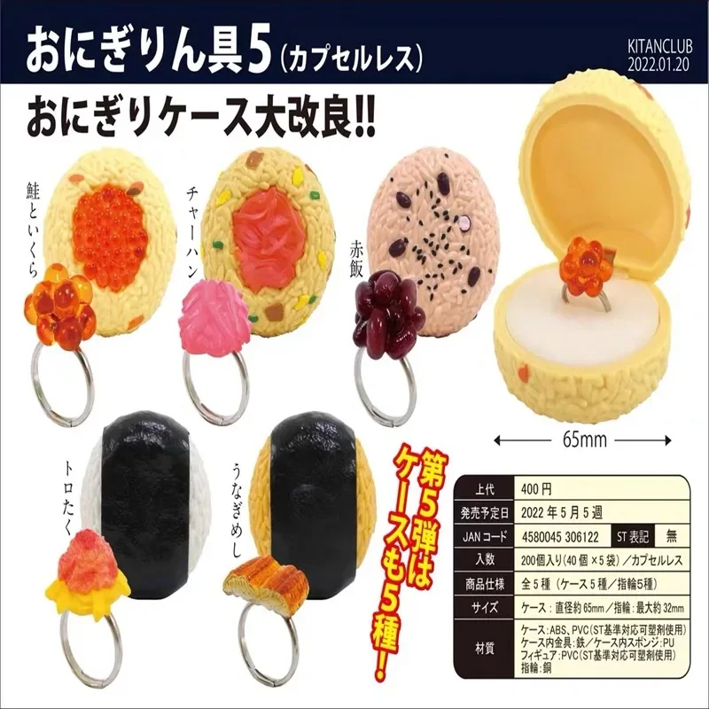 

Kitan Japan Original Kawaii Gashapon Figure Cute Artificial Food Sushi Finger Capsule Toys Anime Figurine Miniature Gift