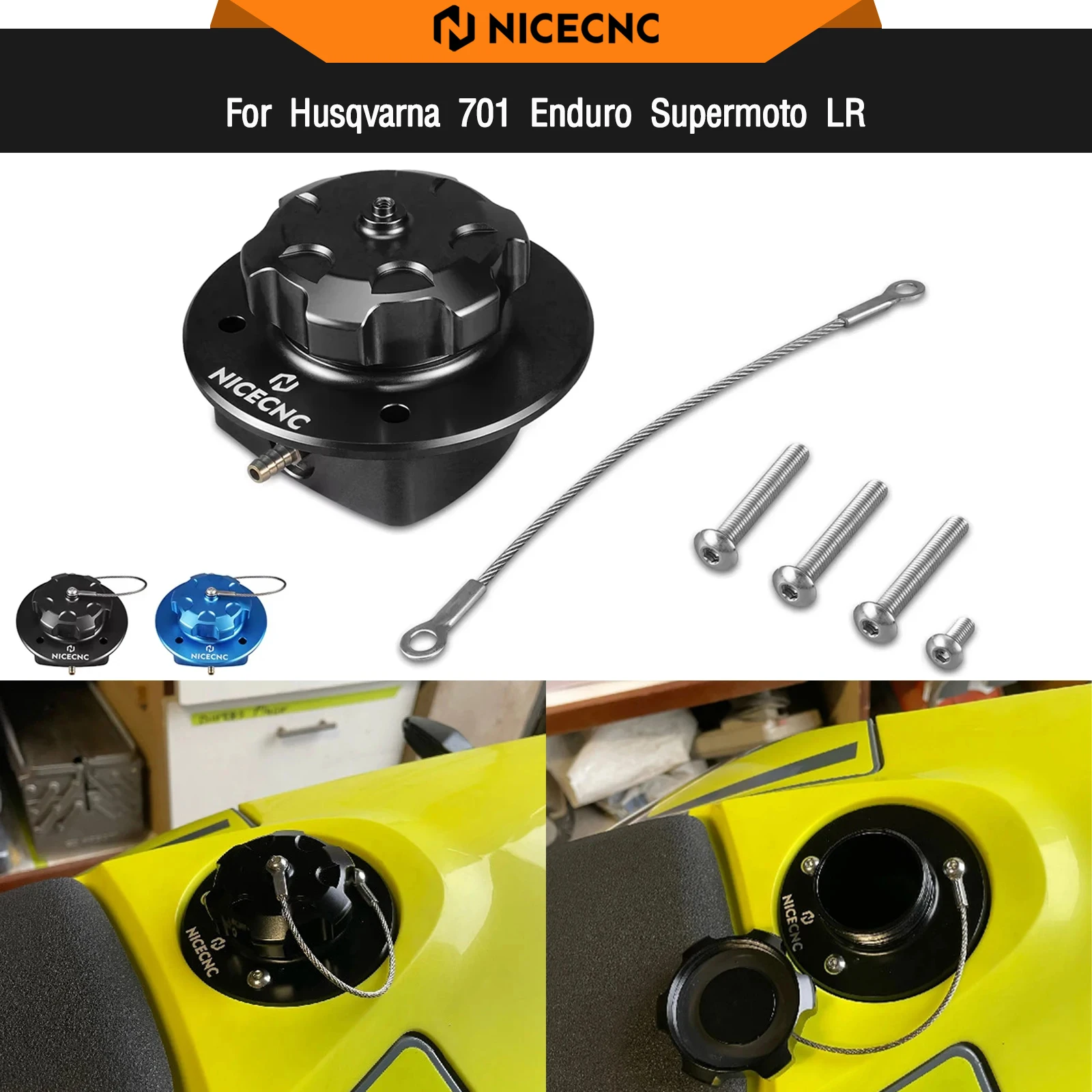 

For Husqvarna 701 Enduro LR Range 2016-2024 Fuel Filler Cover Oil Tank Cap GasGas 700 Enduro Supermoto 2022-2024 701 Supermoto