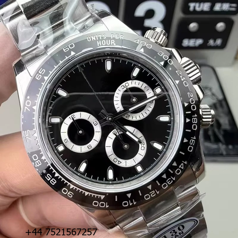 

Luxury Men's Automatic Mechanical Watch 904L Stainless Steel Night Light Display High Quality 4130 4131Movement For VS Factory