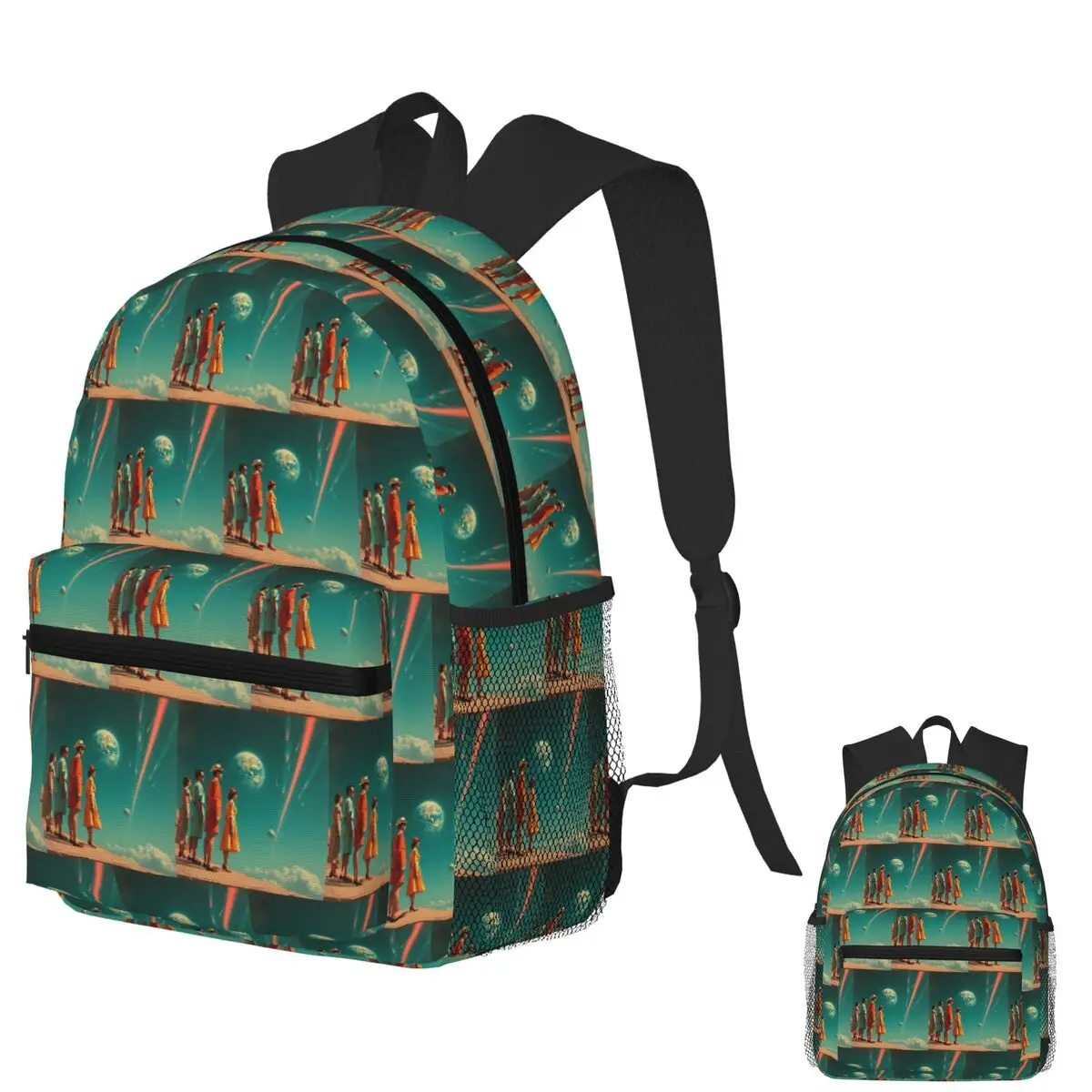 

Witnesses Of The Skyfire Student Backpack School Bag Hiking Travel Daypack for Men Women Fashion Bookbag Shoulder Bags