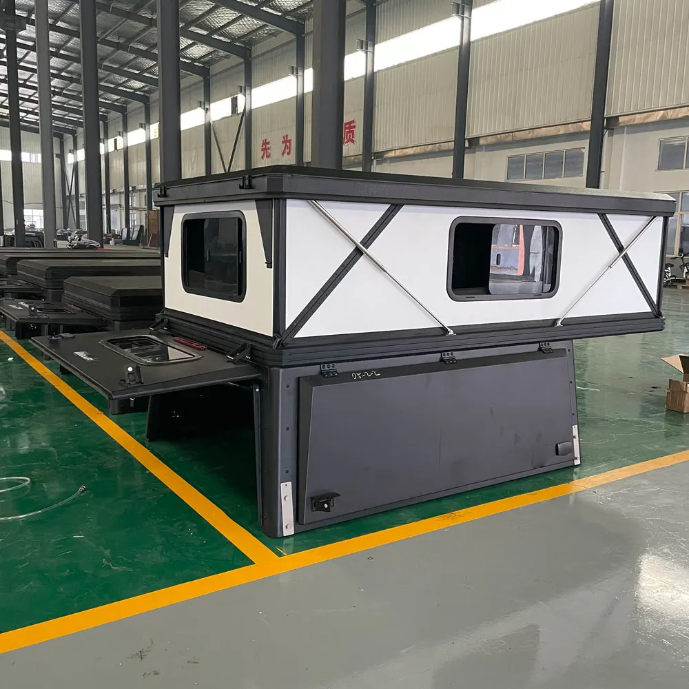 Truck Camper Box, for 4x4 Pickup Truck RV, Aluminum Profile Shell with Water Inlet, Off-Road Camping Cabin, Overland Travel RV