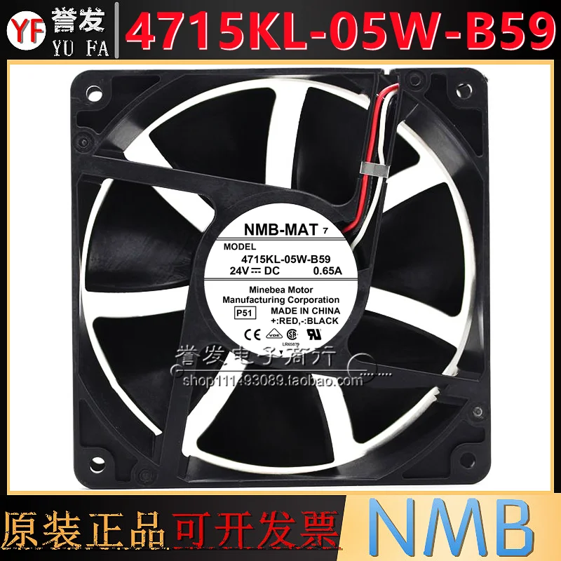 Nuevo RADIADOR DE VENTILADOR DE REFRIGERACIÓN ORIGINAL 4715KL-05W-B59 24V 0.65A 12038 120x120x38mm