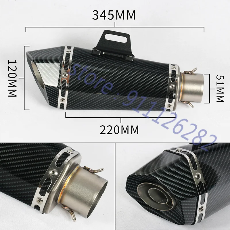 For ZONTES ZT125-U ZT125-U1 ZT125-G1 ZT125 U1 G1 Motorcycle Exhaust Escape Full System Modify  Muffler With Catalyst  DB Killer