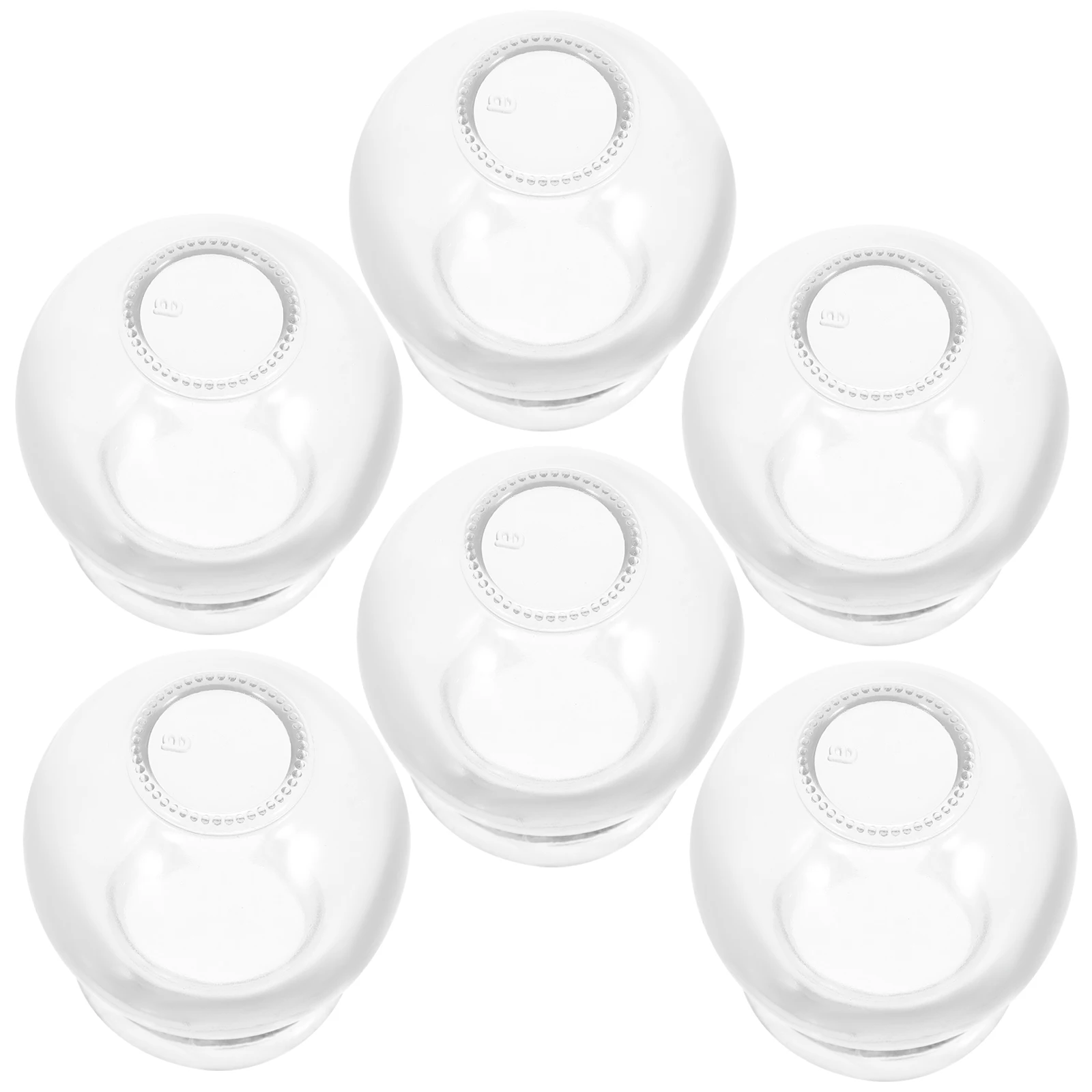 

6Pcs Glass Massage Cups Strong Suction Cupping Therapy Device for Lymphatic Drainage and Relaxation Treatment