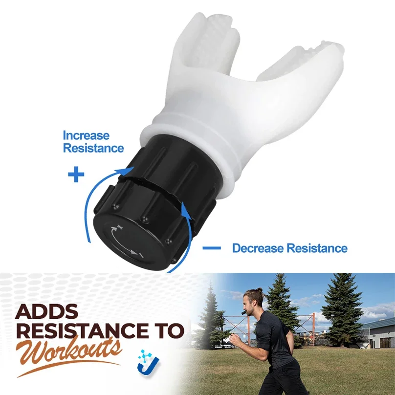 Entrenador de respiración, flexible pulmonar, ejercitador de Fitness duradero, aumenta la capacidad pulmonar, niveles ajustables, respiración profunda