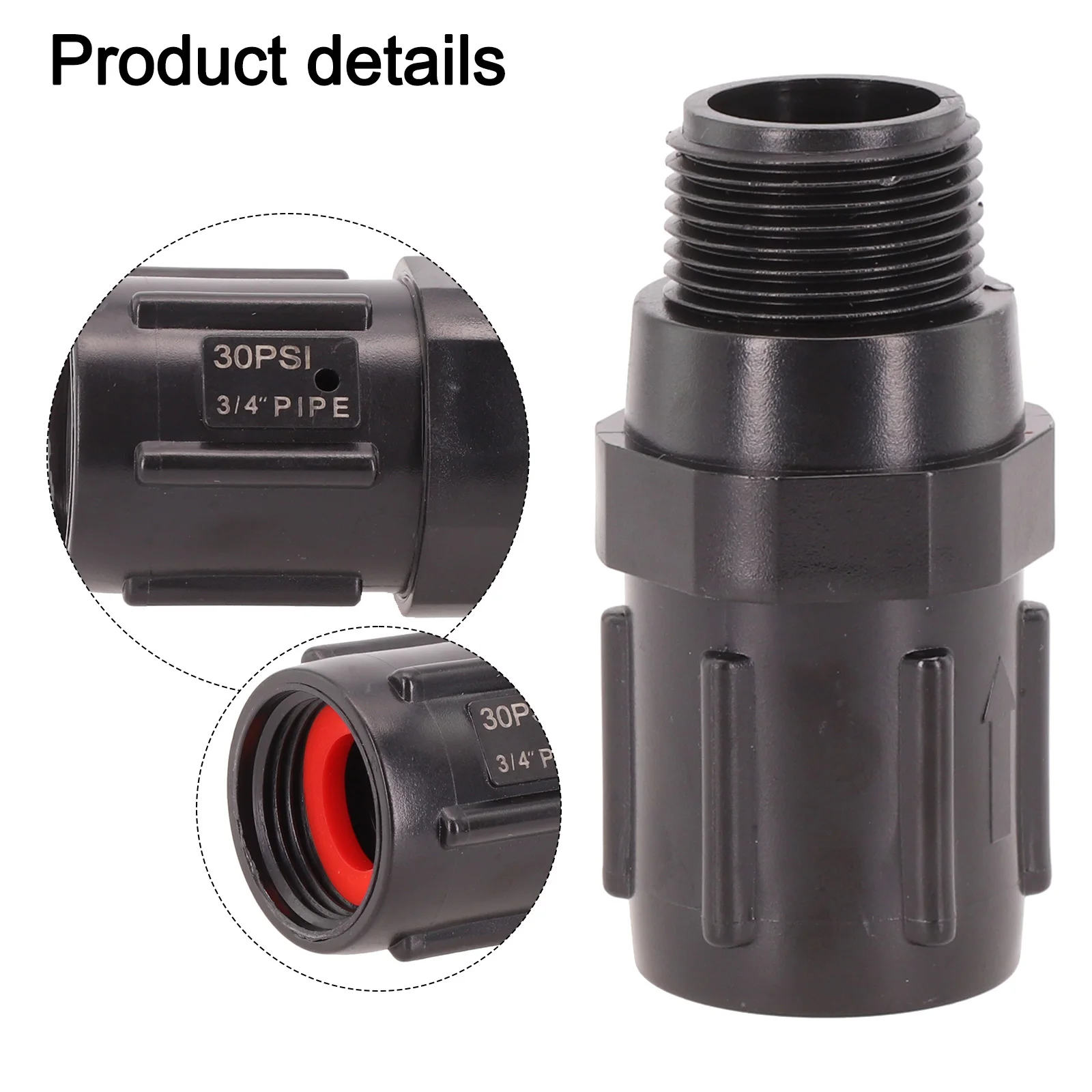 

Valve Pressure Regulator For Farm 3/4\\\" Anti-Corrosion Drip Irrigation Flame-Resistant Plastic Thread Connector 1pcs