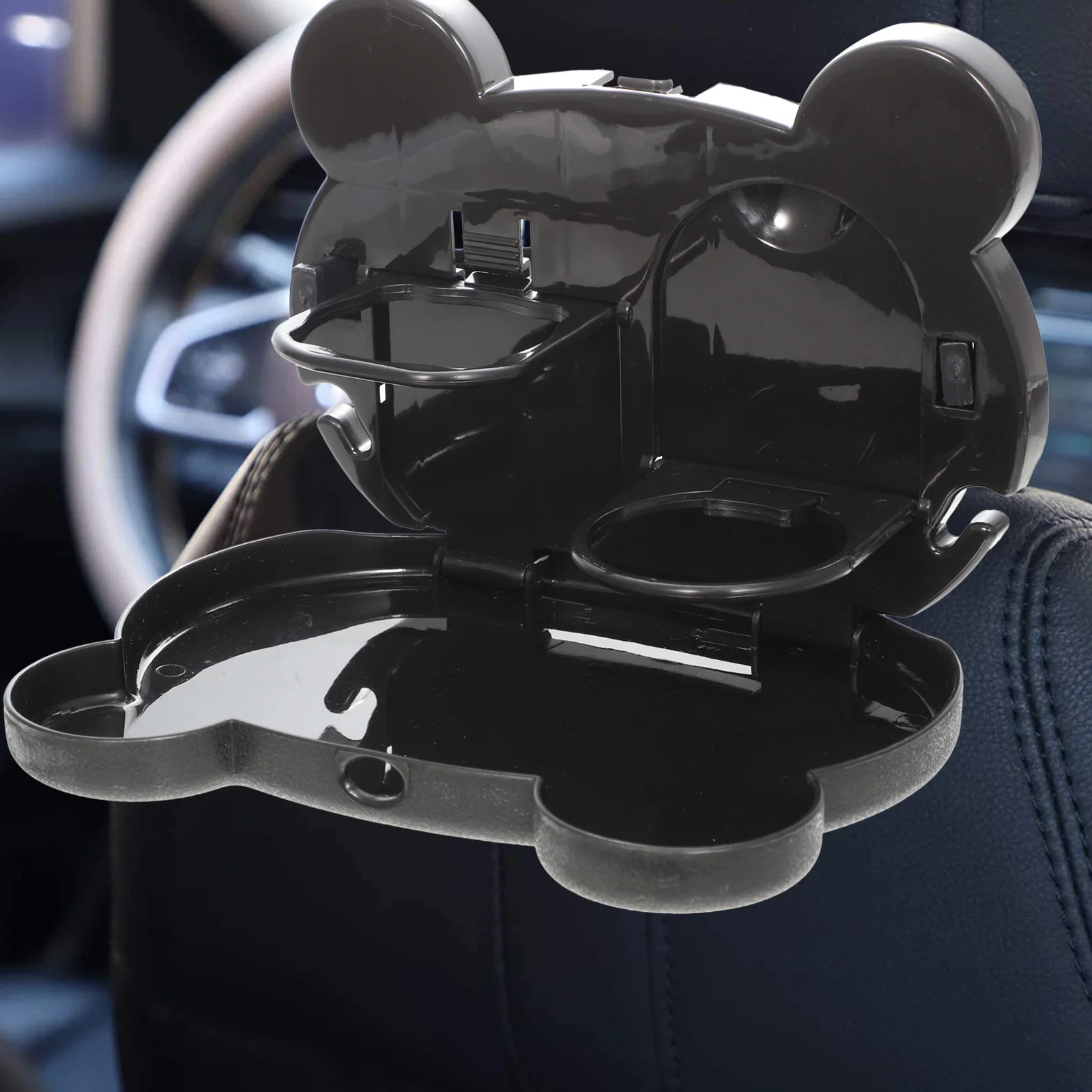 

Car Seatback Cup Holder Foldable Cat Pattern Bottle Rack Car Accessory Easy Installation Drink Stand Professional Cup Stand