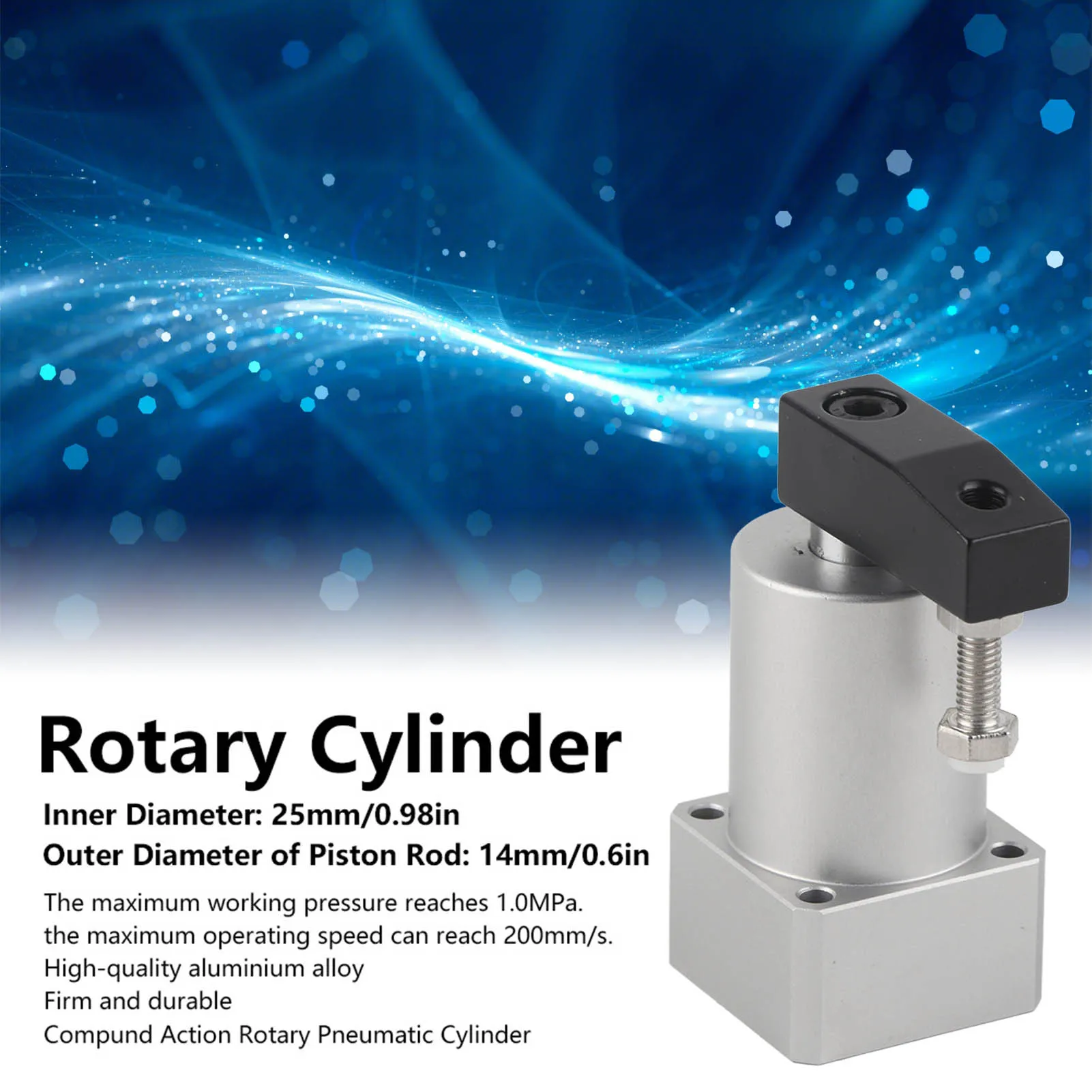 صفقة التخليص اسطوانة هوائية دوارة 90 درجة زاوية لقط الزاوية الضغط عالية الجودة سبائك الألومنيوم الهواء سوينغ أداة #2