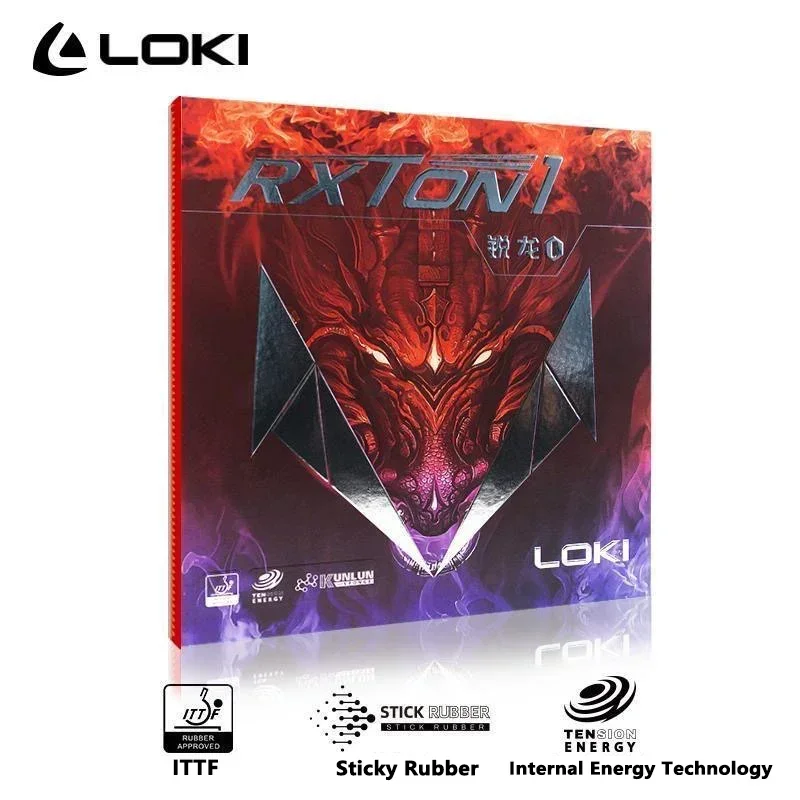 الأصلي LOKI RXTON 1 تنس الطاولة المطاط البثور في هجوم سريع شبه لزجة وانغ هاو ITTF المعتمدة بينغ بونغ المطاط مع الإسفنج