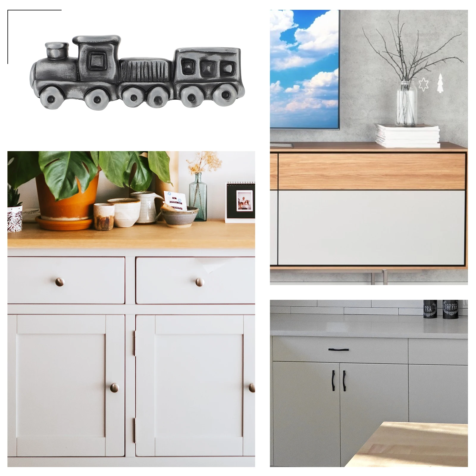 

Creative Train Handle Drawer Knob Cabinet Wardrobe Door Pull Zinc Alloy Decorative Furniture Accessory Kids Room Hardware