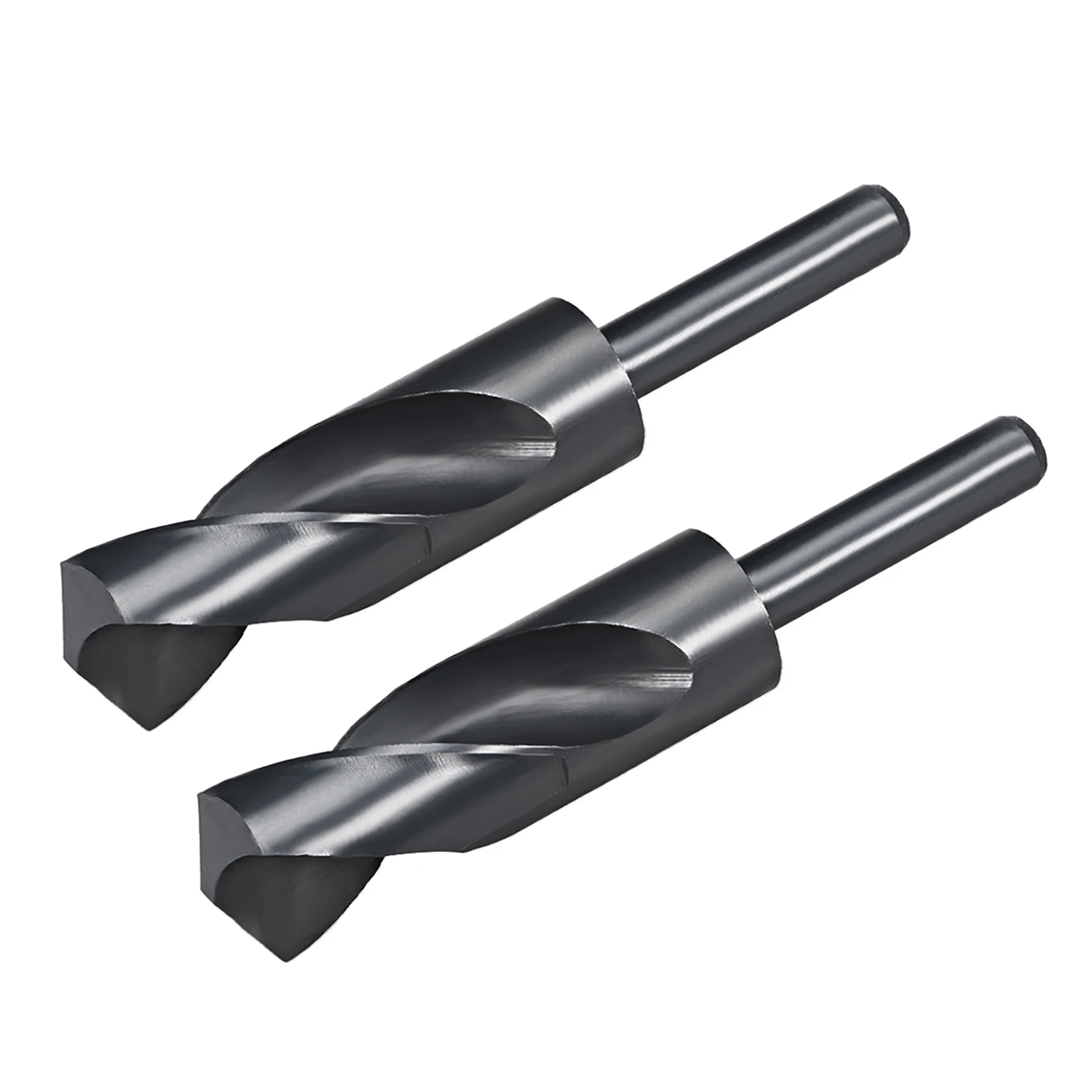 2pcs 15/18/28/35/mm Twist Drill Bits Black Nitride Coated HSS-6542 with 1/2