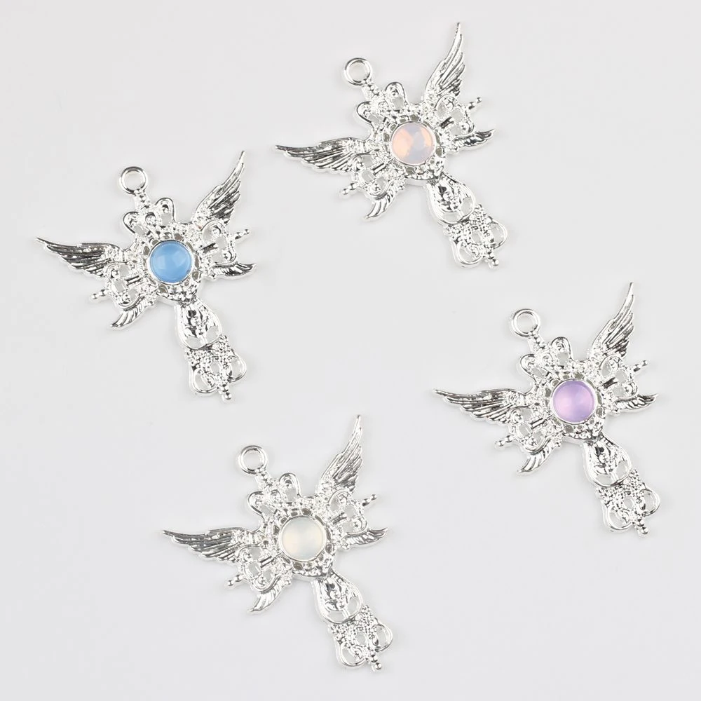 

10pcs Fashion Cute Owl Wings Shape Pendant Jewelry Making Accessories Handmade DIY Bracelet Earrings Necklace Ornament Craft