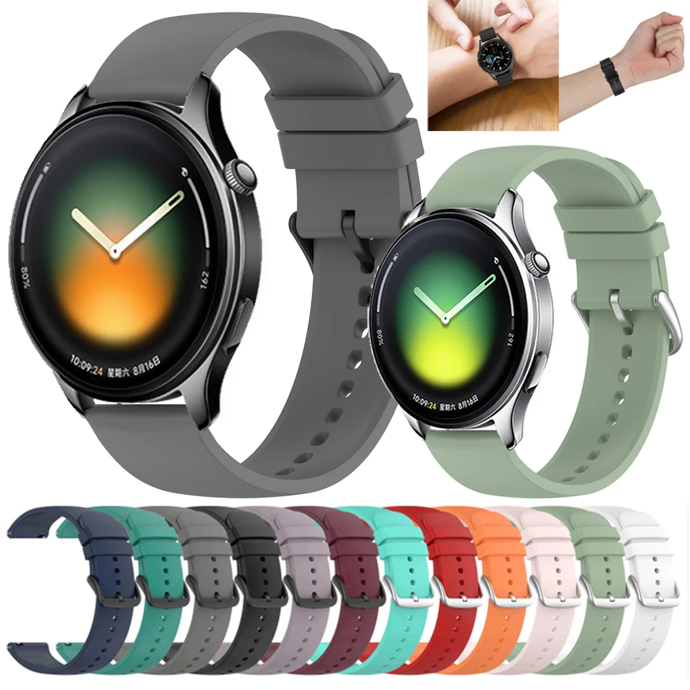 Für Xiaomi Watch 5 S4 S3 S2 S1 Pro/Active Silikonarmband Amazfit BALANCE 2/Bip6/Active 2/GTS 4 2/GTR 4 3 2 20 22mm Armband