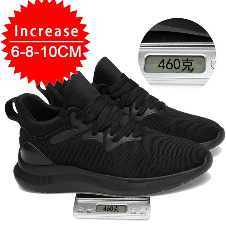 New Men Sneakers Elevator Shoes Height Increase Shoes for Men Mesh Breathable Height Increasing Shoes Man Increase Shoes 6-10CM