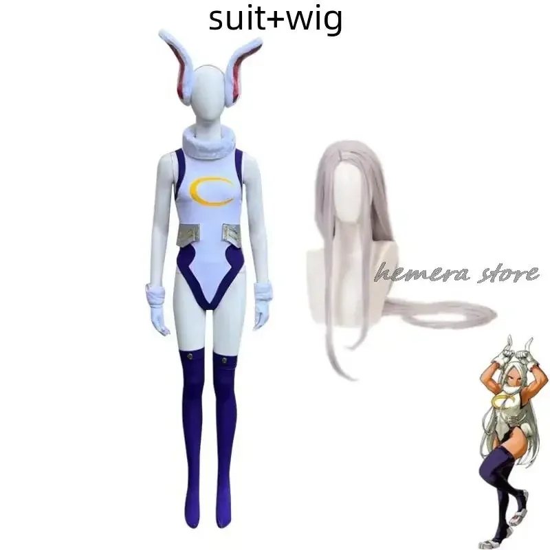 2025 New Mha Rabbit Hero Mirko Sexy Costume Anime Bnha Rumi Usagiyama Miruko Role Playing Party Cosplay Women wat115