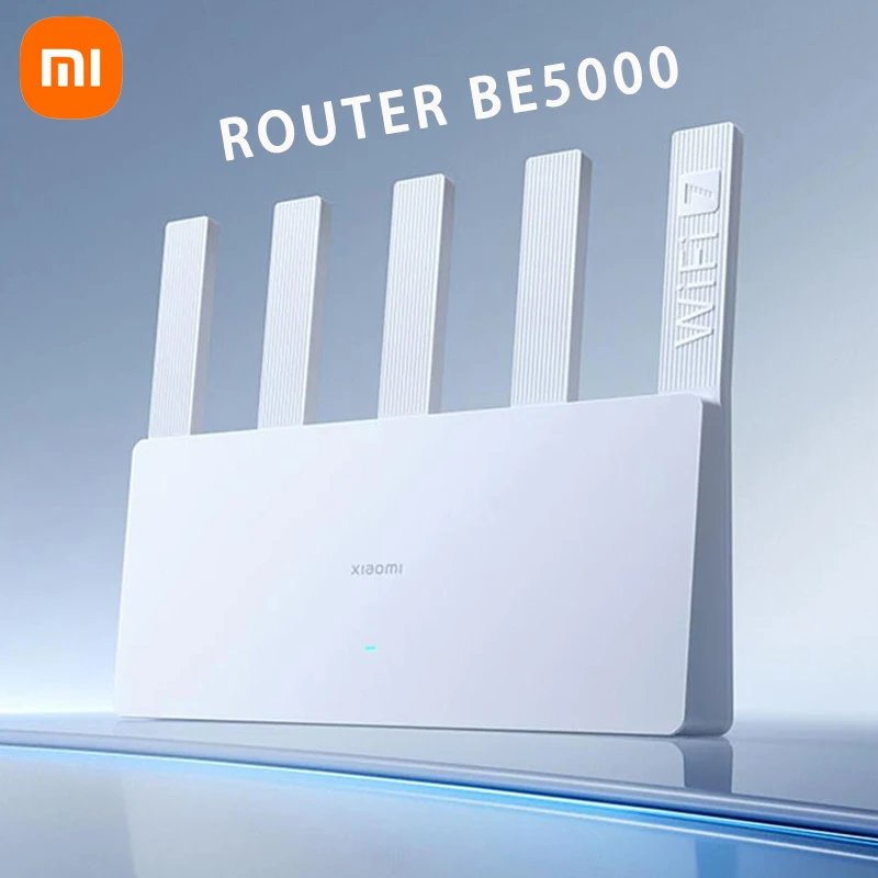 

Xiaomi Router BE5000 WiFi 7 2.5G 5011Mbps Network Port 512MB Memory 2.4/5GHz Dual Broadband Access Network Security Protection