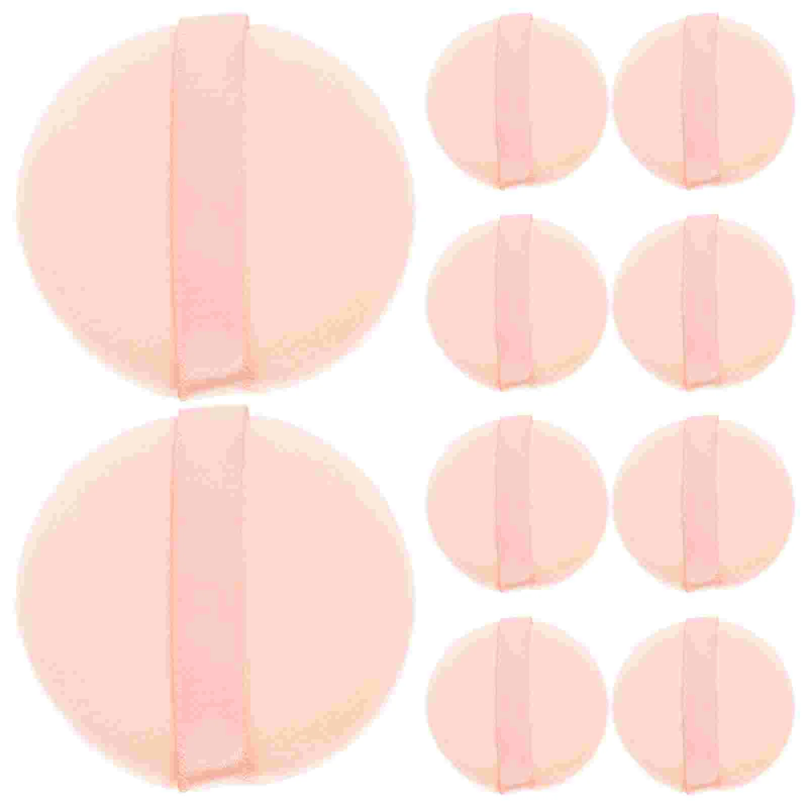 16 Pcs Powder Puff Glitter Makeup Pads Foundation Sponge Cosmetics Puffs Face for Round