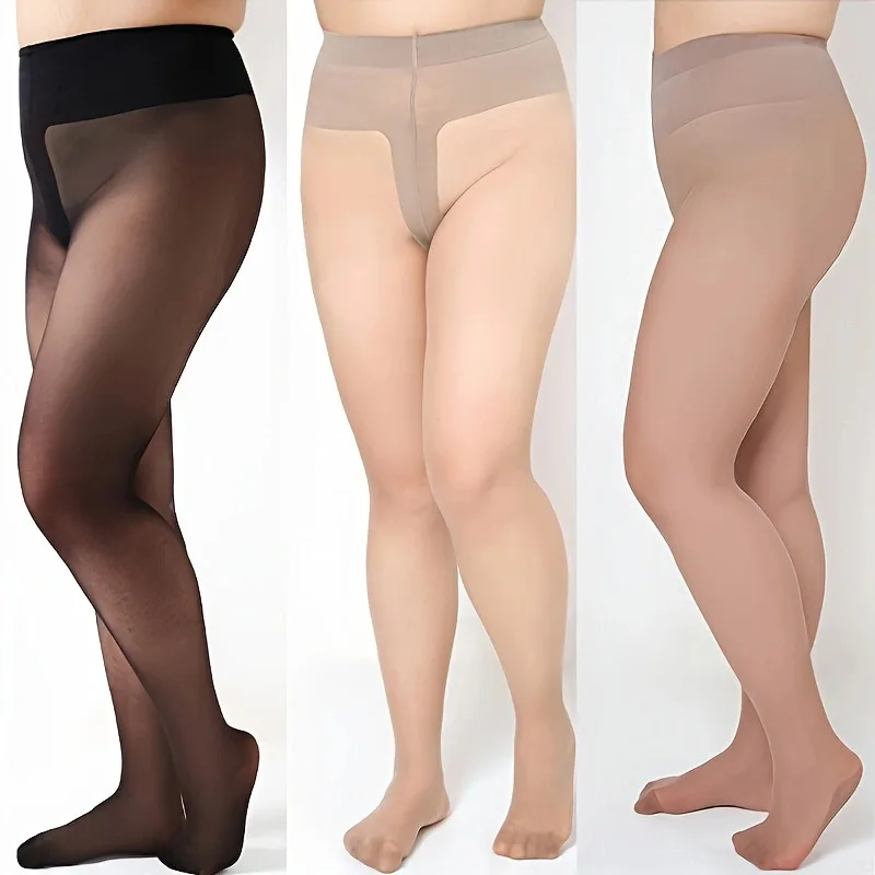 جوارب ملفوفة على شكل حرف T كبيرة الحجم لعام 2025، تشانغتشون مسننة للصيف رقيقة من الحرير الأسود والبطيخ بين الرجلين اختراق كامل