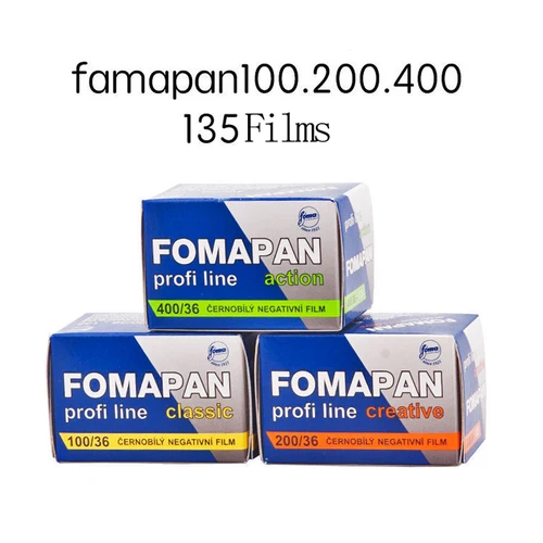 Imagen 2 del producto Fomapan-películas de kinetoscopio clásicas, rollos de subpaquete clásicos en blanco y negro, 36 exposiciones por rollo, 100/200/400, 135