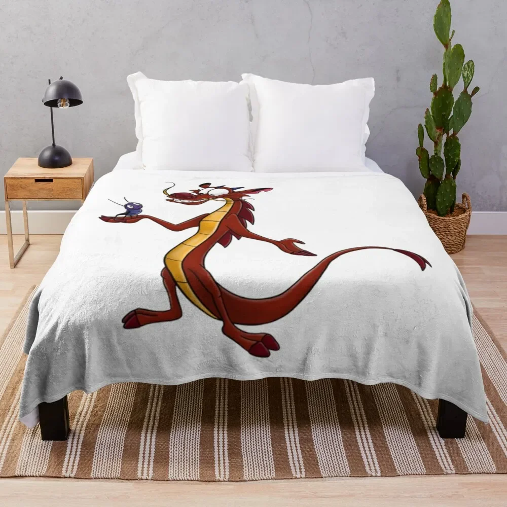 

Mushu and Cricket Throw Blanket Flannel Fleece Soft Warm Throw Blanket