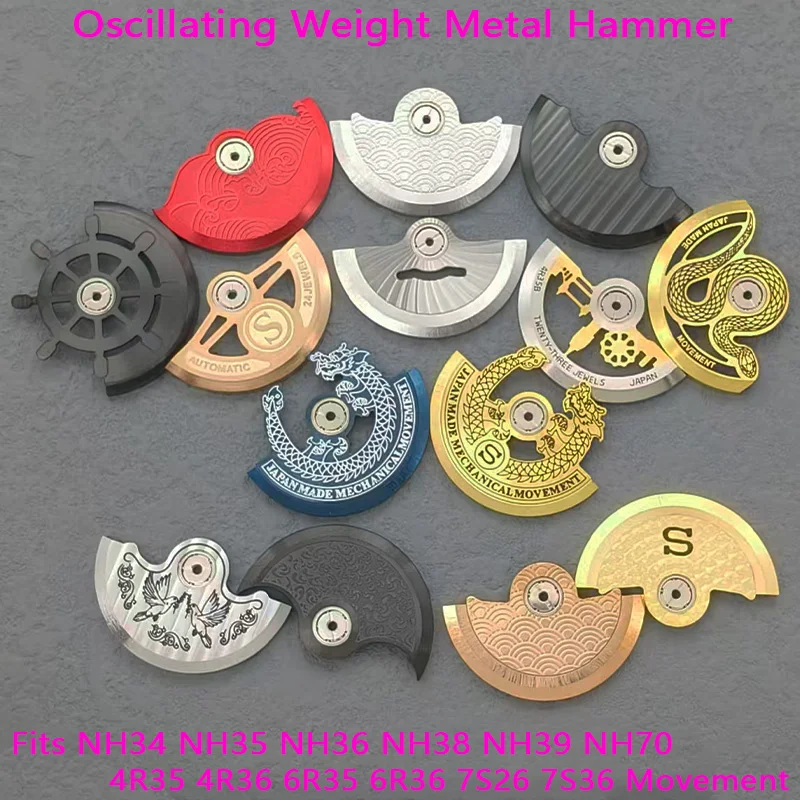 

NH35 NH36 Watch Movement Oscillating Weight Fits for Japan NH34 NH35 NH36 NH38 4R35 6R35 7S26 Movement Modified Automatic Rotor