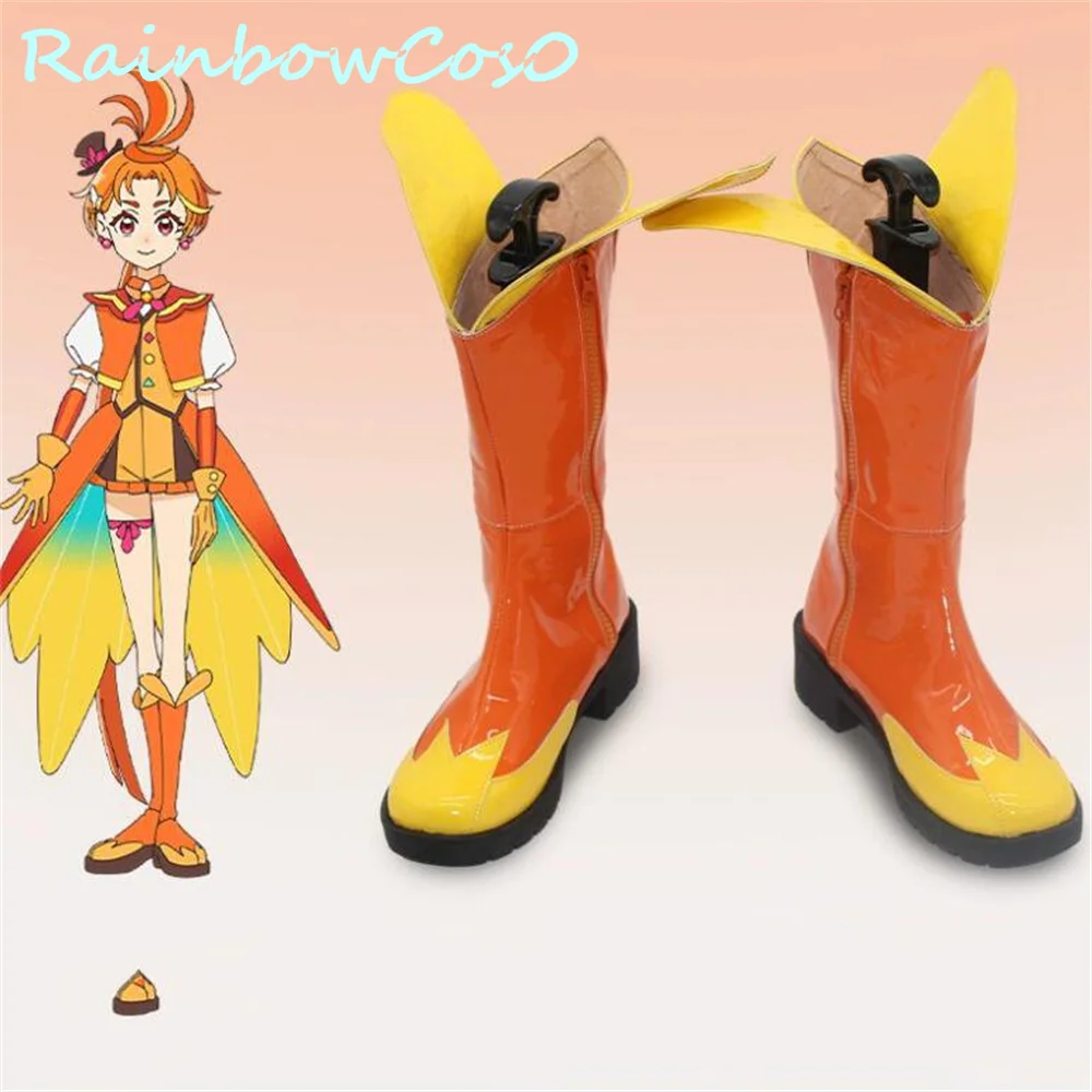 

Висячее небо! Cure Wing Pretty Cure Precure Обувь для косплея Сапоги Игра Аниме Хэллоуин Рождество RainbowCos0 W3440