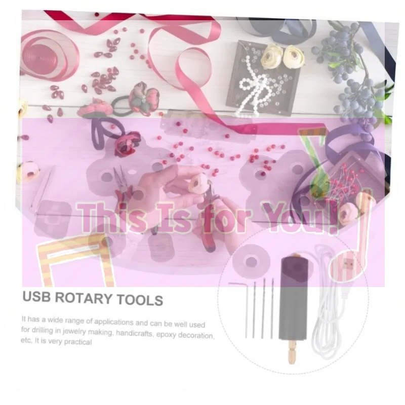 【MA】Handheld Mini Electric Drill USB DIY Tool For Epoxy Resin Jewelry Making Wood Craft Engraving