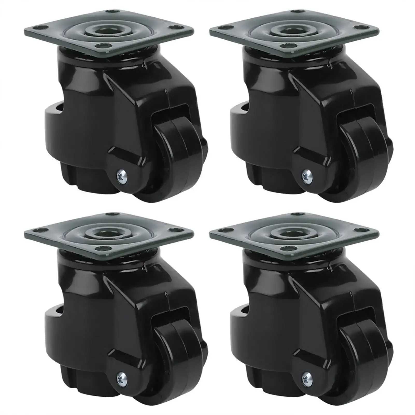 roulette-de-nivellement-robuste-roulette-de-reglage-du-niveau-gd‐40f-roulettes-de-nivellement-industrielles-robustes-noires