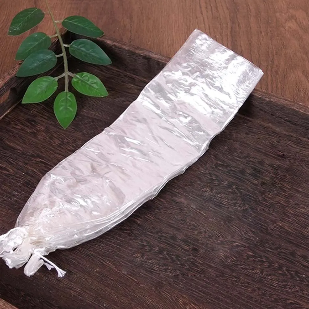 2Pcs Clear Cellulose Sausage Casing Bags Transparent Shell Bag for Homemade Ham BBQ DIY Kitchen Tools Grinder Machine