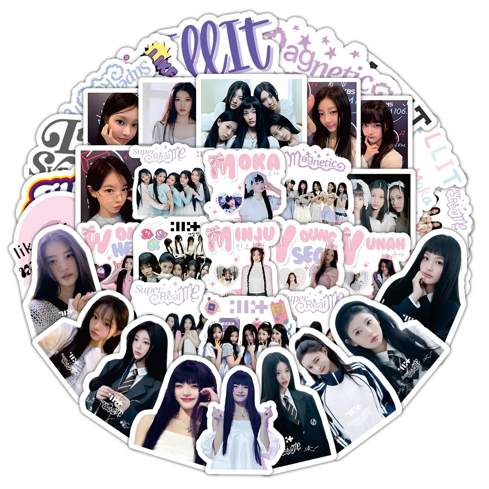 60 قطعة مجموعة KPOP الكورية الجديدة للفتيات ملصقات الكتابة على الجدران الإبداعية الأمتعة أجهزة الكمبيوتر المحمولة الغيتار حقيبة المشجعين جمع هدية #3