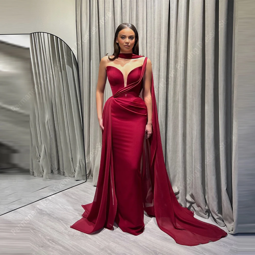 

2025 Fascinating Mermaid Women Evening Dresses Sweetheart Collar Prom Gowns Mopping Length Party Vestidos Para Mujer Customized