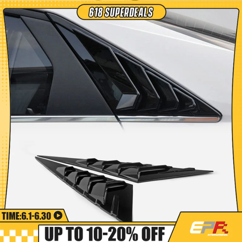 Para Hyundai Elantra/Avante Persiana de ventana trasera tipo OE (negro brillante) - Se adapta a modelos de pre-facelift y facelift, estilo trasero exterior