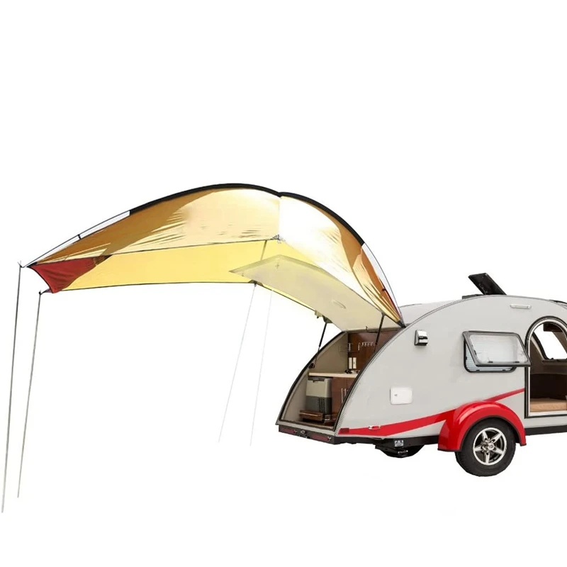 Portable Car Awning Tent Sun Shelter Canopy Waterproof Car Tail Tent For Camping Beach SUV