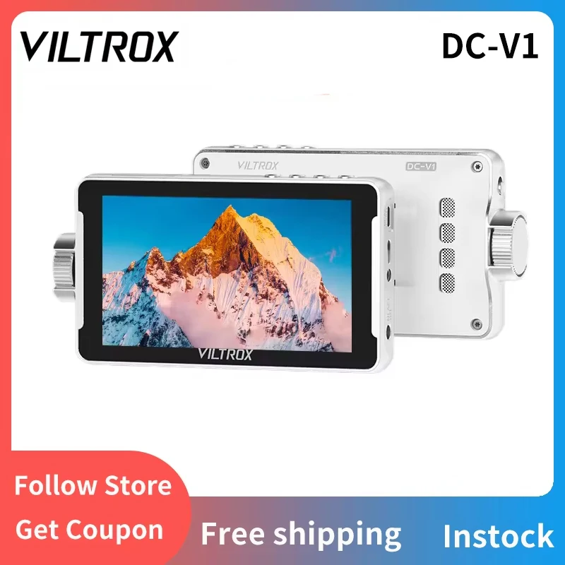 Viltrox DC-V1 5.5 Inch HD 4K 30hz Portable 3D Luts on Camera Monitor for Photography Vlogging Filmmaking with Touch Screen