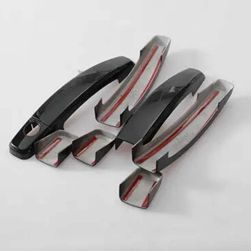 Super Sale For Opel Meriva B 2009- 2016 Vauxhall Chrome Glossy Black Car Door Handle Cover Trim Stickers Styling Black