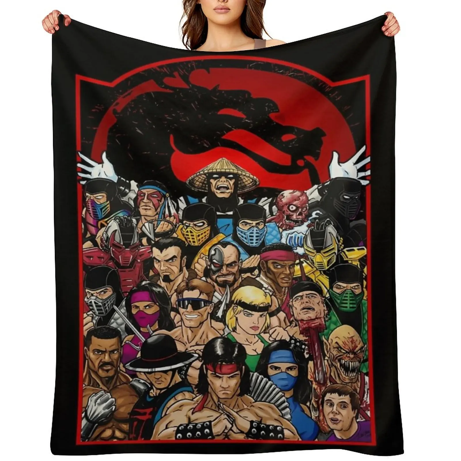 

Mortal kombat gaming g Throw Blanket Summer Beddings Thins Beautifuls Heavy Blankets