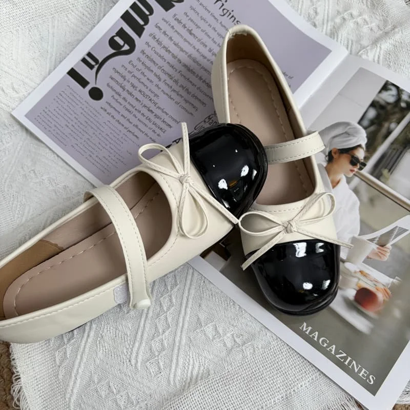 All Match Female Preppy Chic Patent Leather Square Toe Mary Janes Comfortable Casual Shoes for Party Shopping Daily view 4
