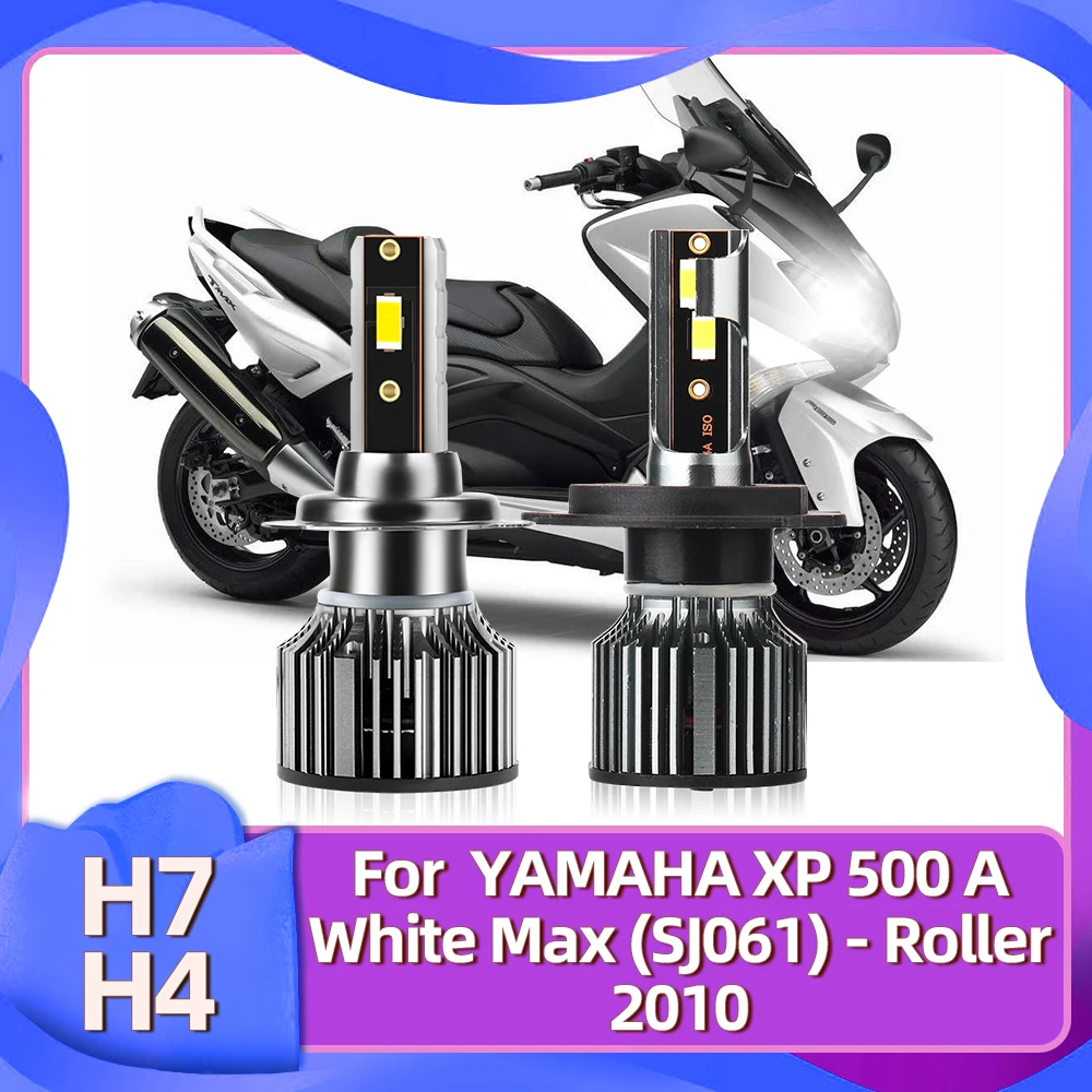 

With Fan H4 H7 LED Motorcycle Headlight 50W/Bulb Highlight Moto Lamp CSP ChipFor YAMAHA XP 500 A White Max (SJ061) - Roller 2010