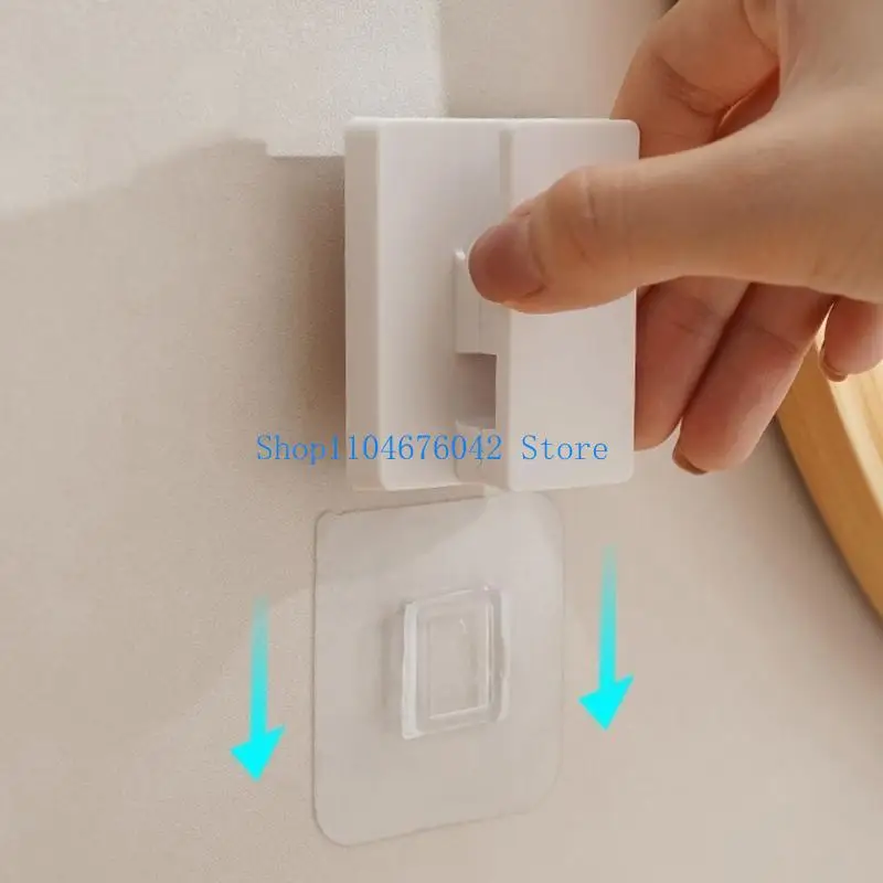 5asd Moisture Resistant Bathroom Storage Clip Wall Mounted Facials Cleanser Hanger Easy Installation Toothpaste Rack